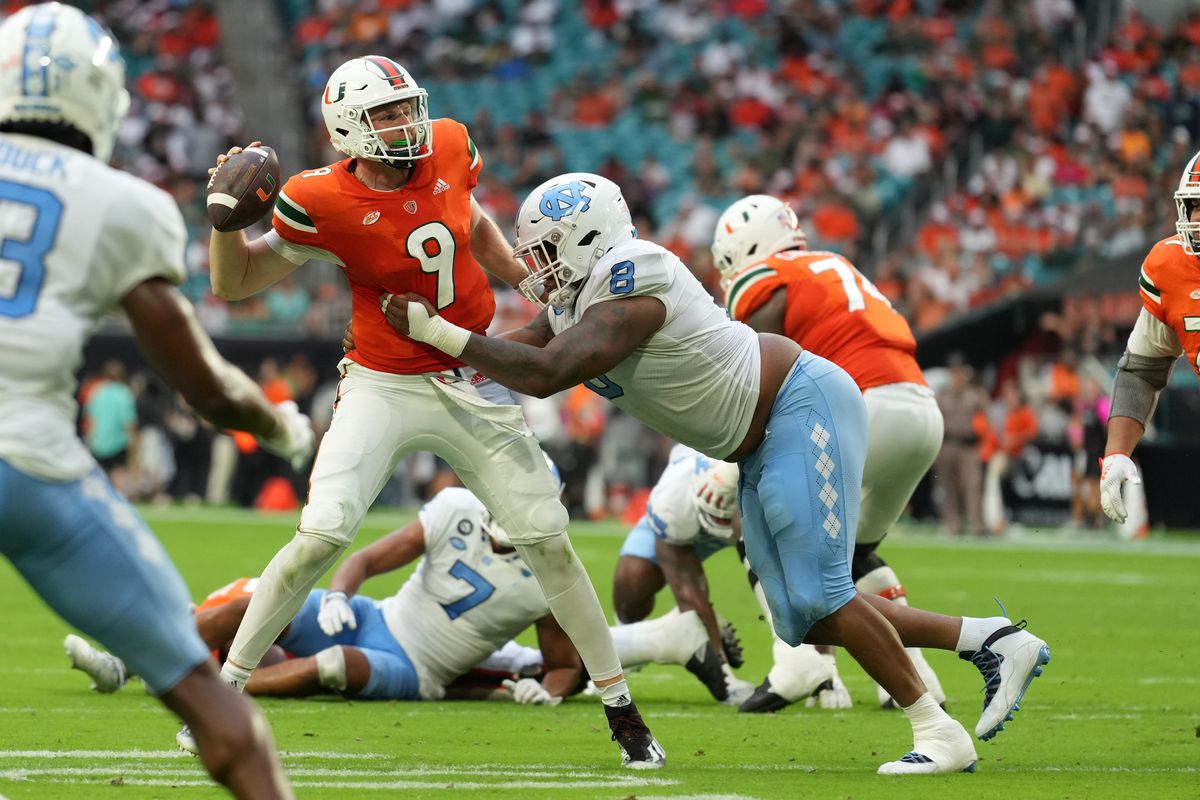 Maye, Tar Heels Edge Hurricanes, 27-24 - University of North