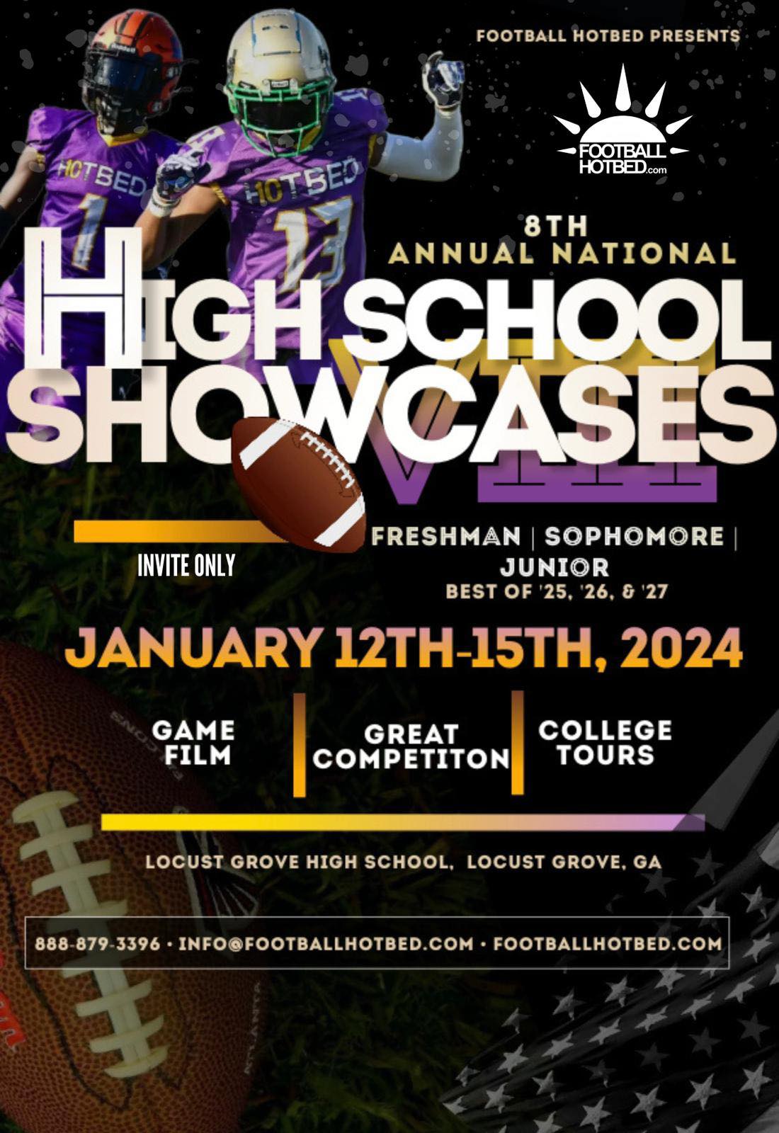 National HIgh School Showcases by Football Hotbed Tackle AllStar Game